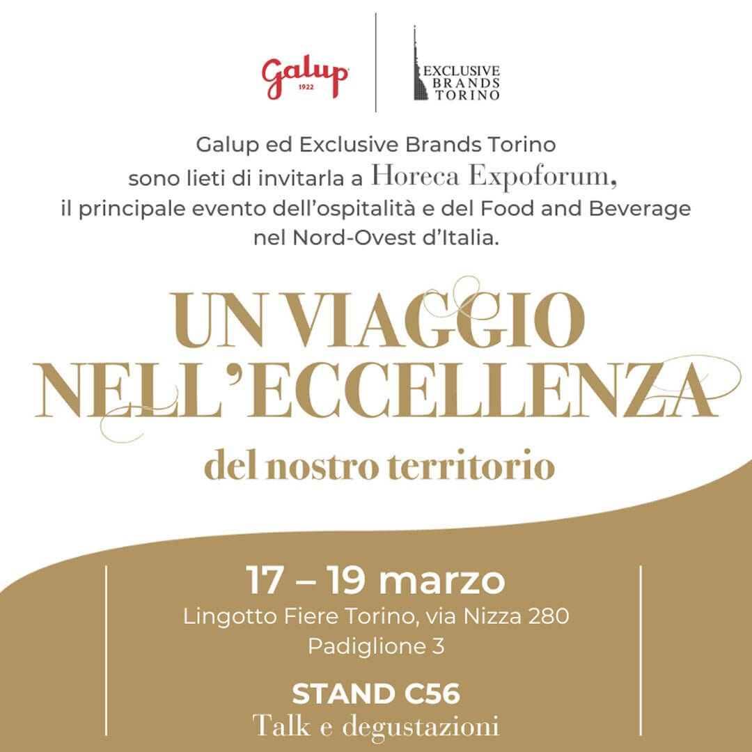 Talk, degustazioni ed eventi delle eccellenze piemontesi al Lingotto Fiere - Galup® Store Ufficiale