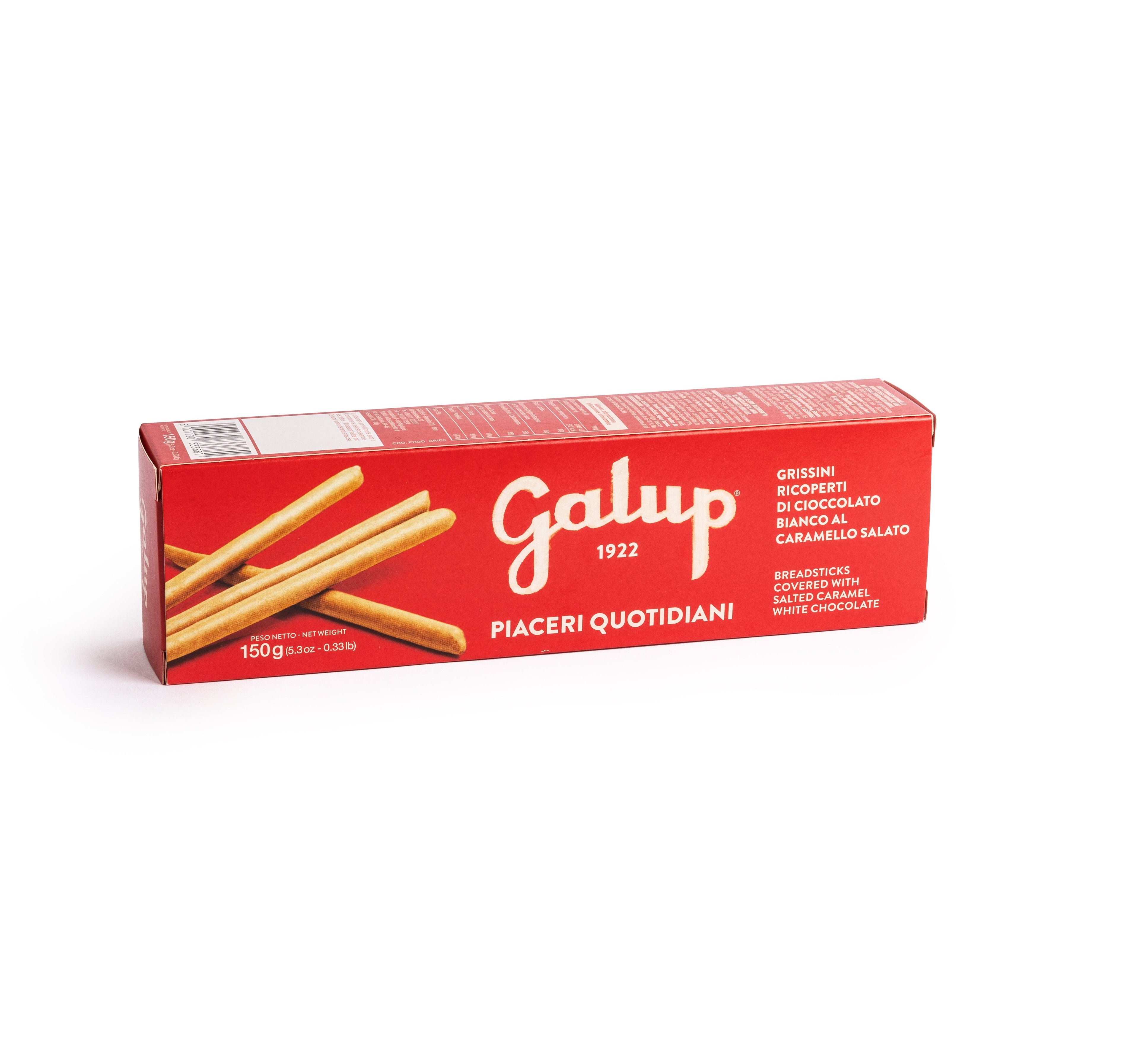 Grissini ricoperti di cioccolato bianco al caramello salato | 150G
