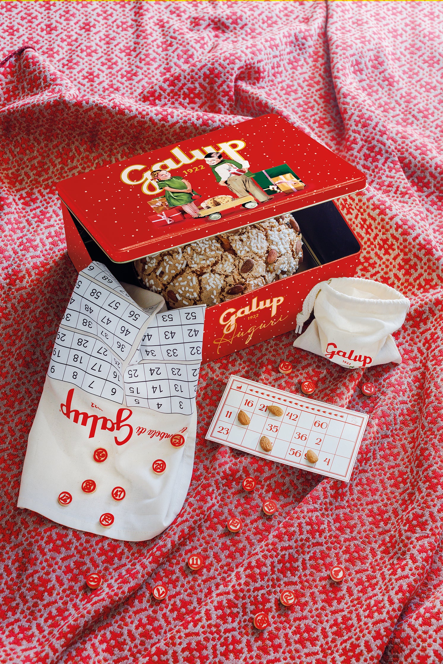 Panettone Tradizionale Gran Galup con Tombola, in elegante Latta 1Kg