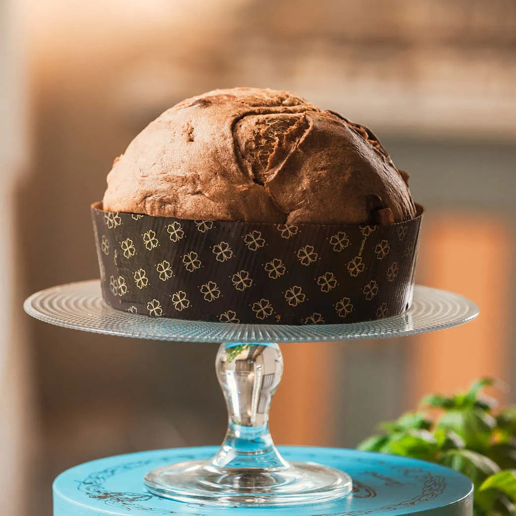 Panettone d'Amare con cubetti di Pesca candita e Yogurt Inalpi 750g | Shopper in Tessuto in Regalo