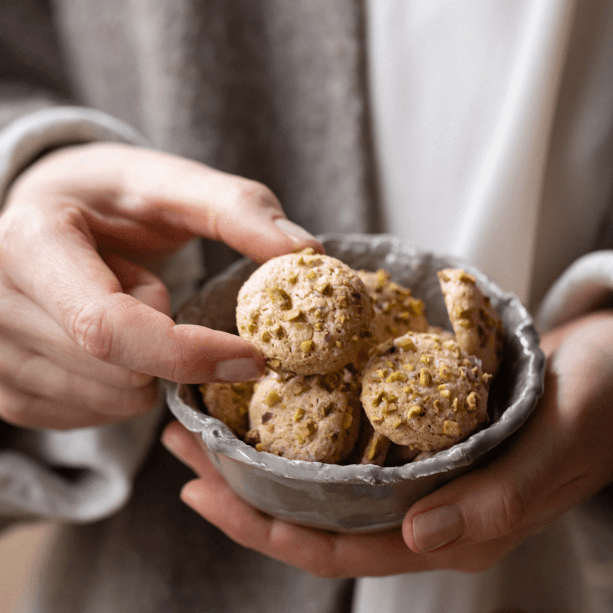 Croccante alla nocciola con granella di pistacchio - 80g - Galup® Store Ufficiale