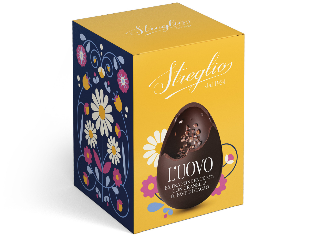 L'uovo le Margherite, fondente con gruè di cacao - 90G