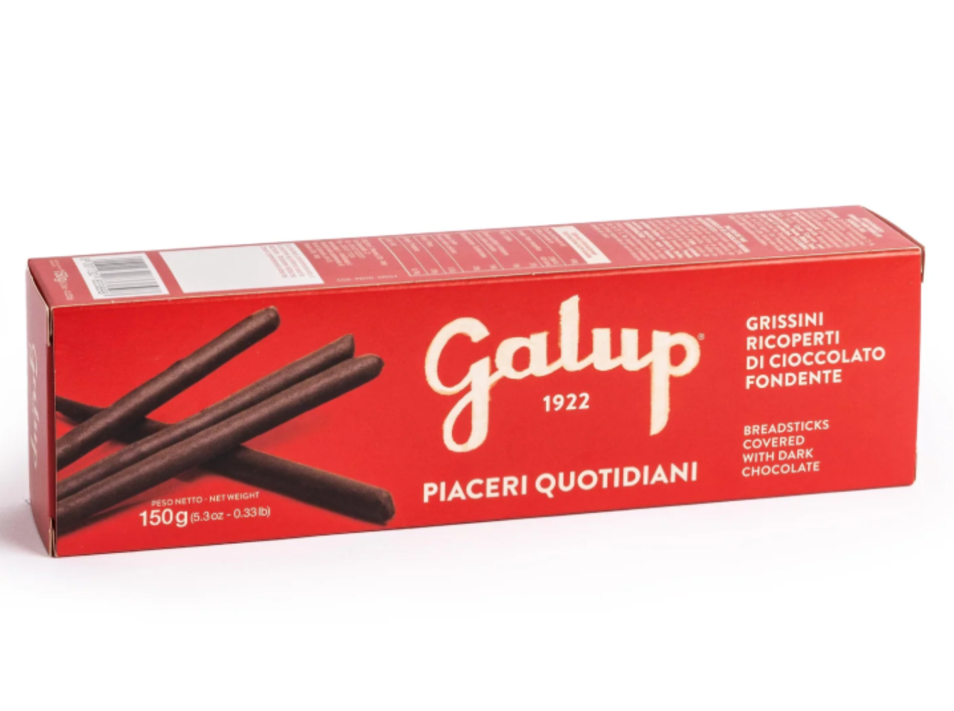 Grissini ricoperti di cioccolato fondente - 150g