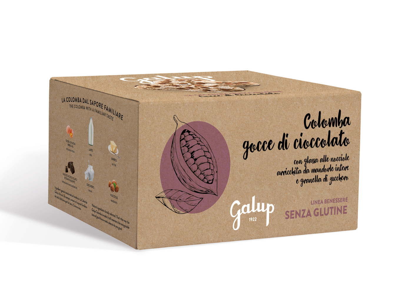 Colomba Gran Galup con Gocce di Cioccolato GLUTEN FREE - 400G