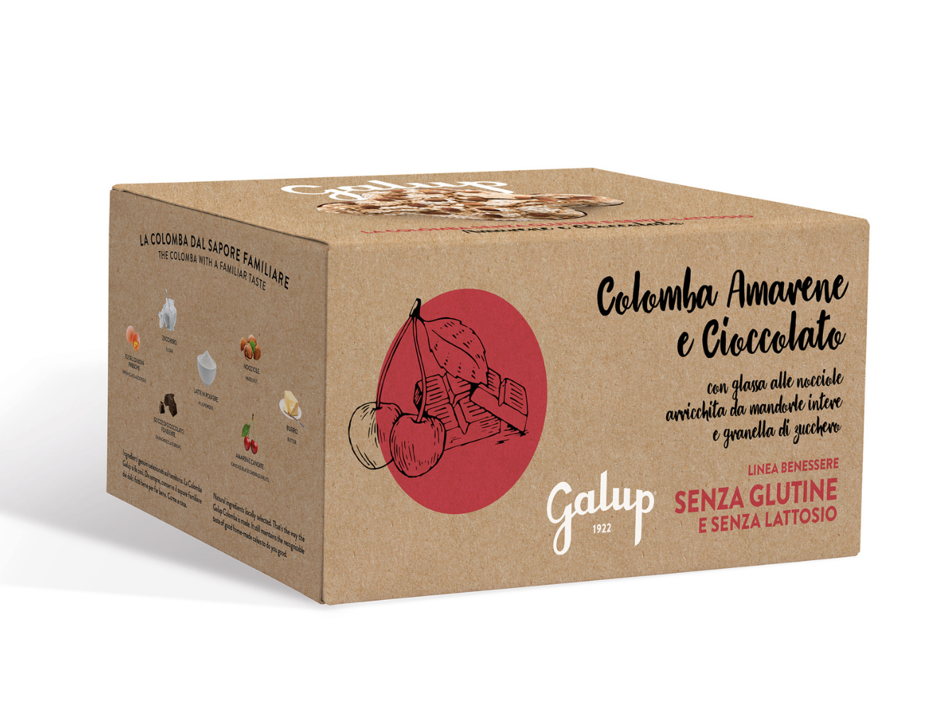 Colomba gran galup con amarene e cioccolato GLUTEN FREE - 400g