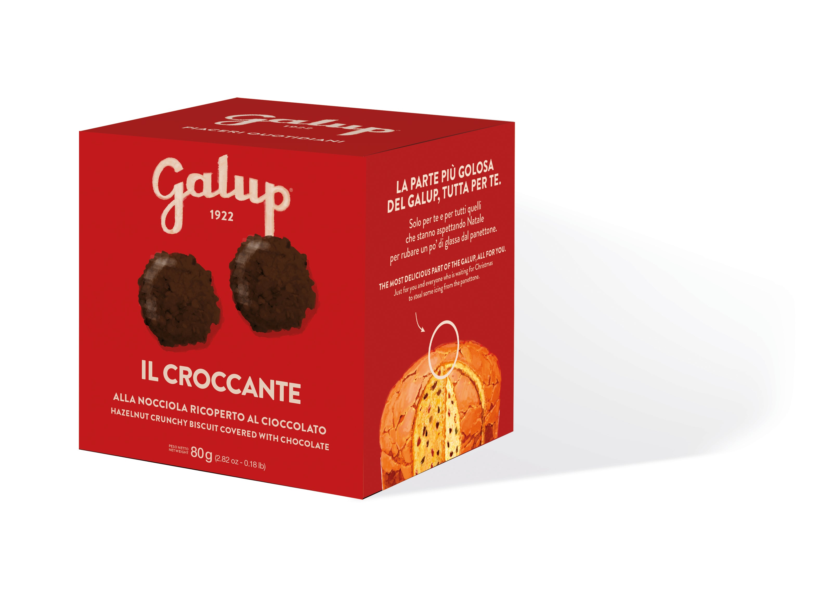 Croccante alla nocciola ricoperto al cioccolato