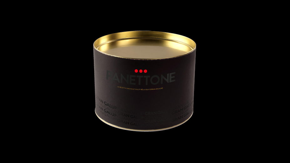 Black Edition - Panettone Pesche amaretto e cioccolato 750g