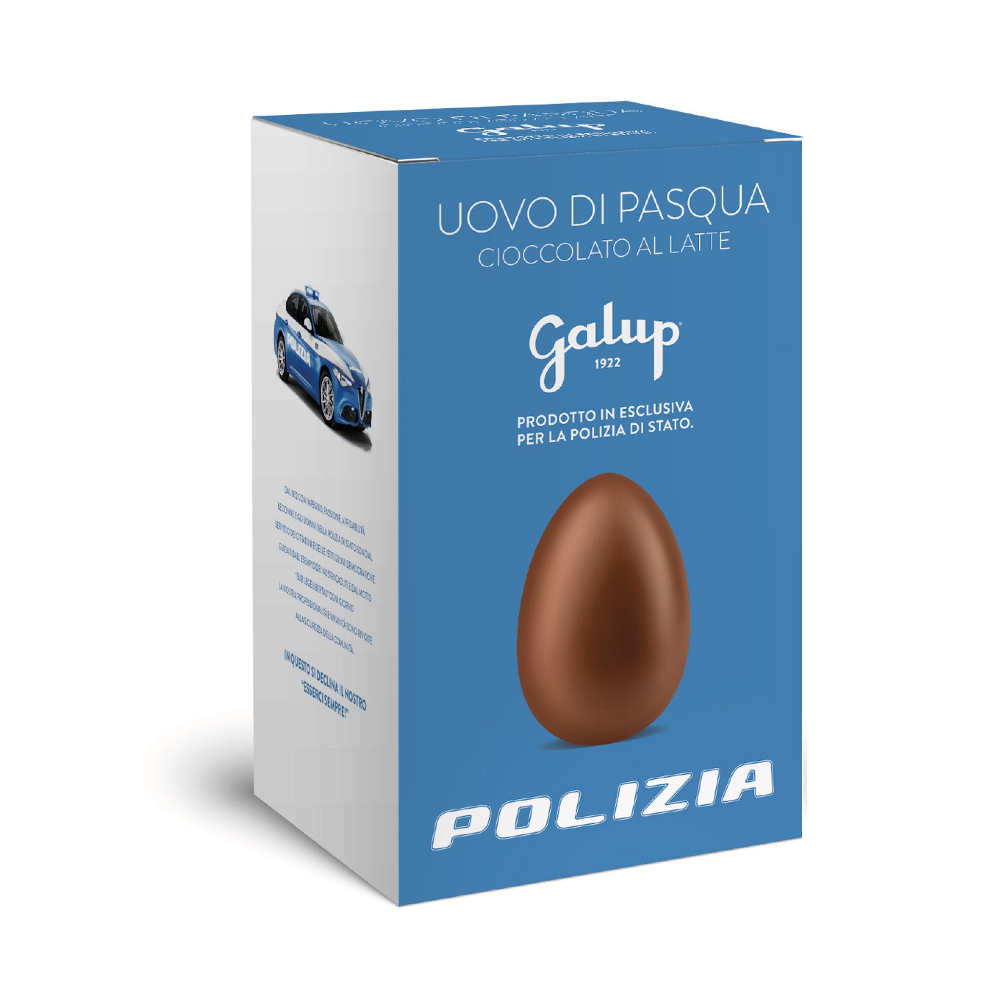 Uovo di Pasqua al latte 300gr - Polizia di Stato - Consegna in questura, scuola o sez. ANPS