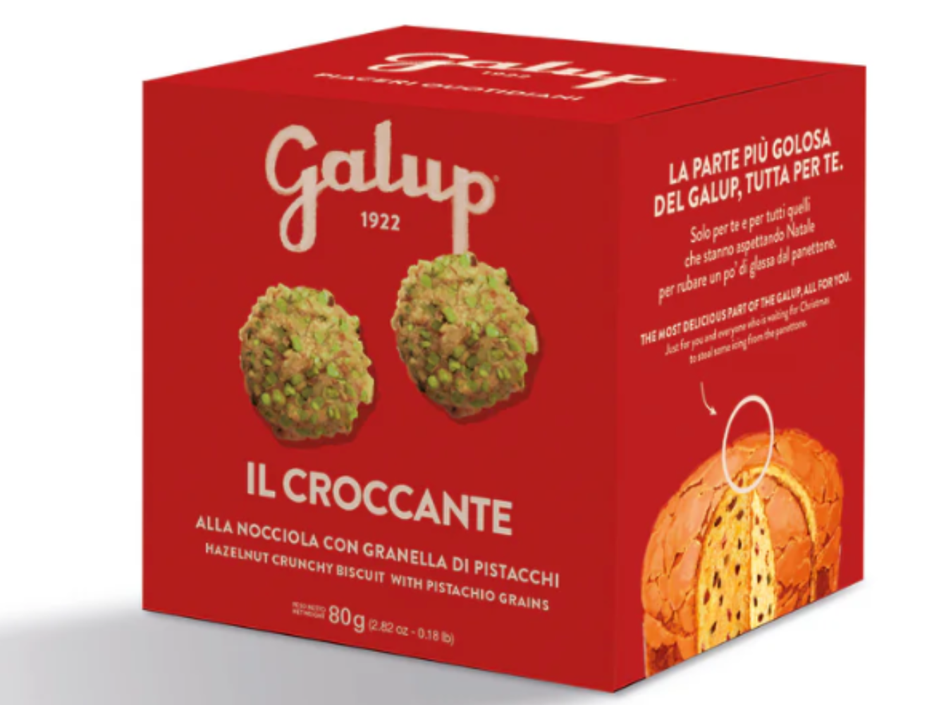 Croccante alla nocciola con granella di pistacchi