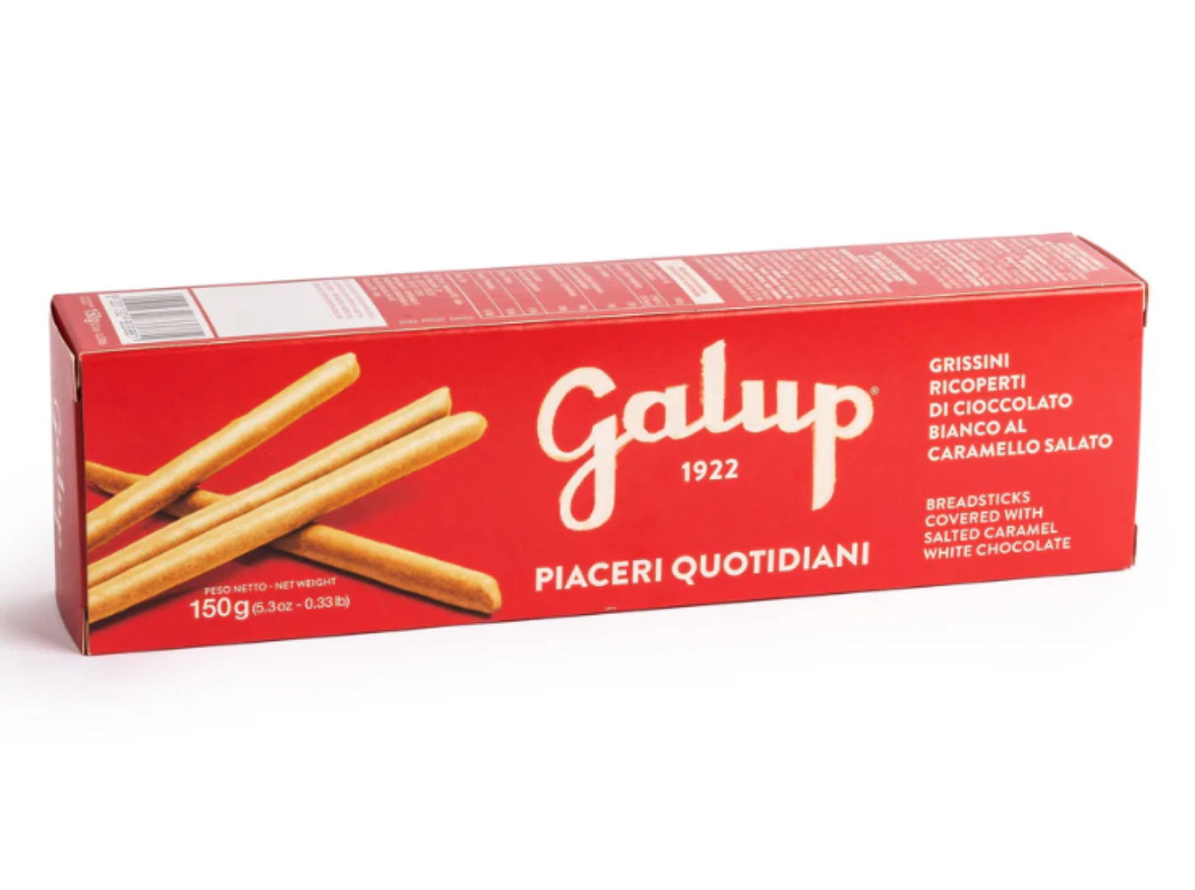 Salted Caramel White Chocolate Covered Breadsticks | 150G