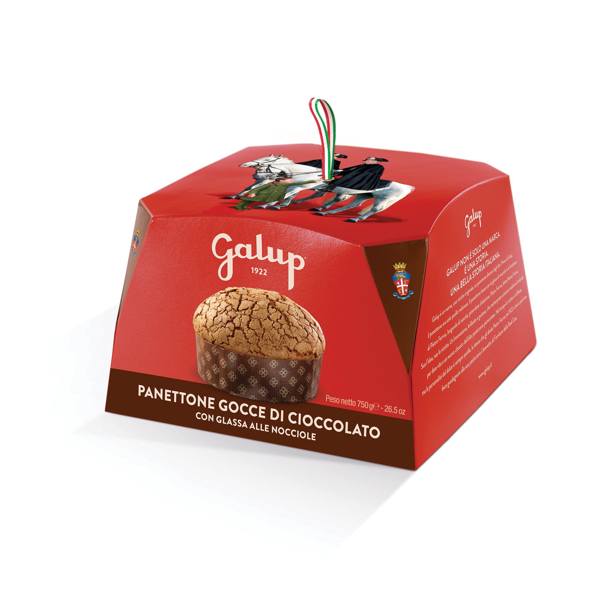 Panettone Glassato con Gocce di Cioccolato 750g - Carabinieri - Preordina