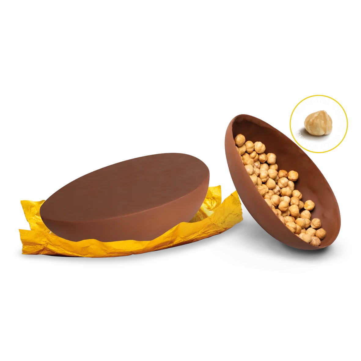 LA DOLCE METÀ STREGLIO AL LATTE CON NOCCIOLE INTERE - 350G