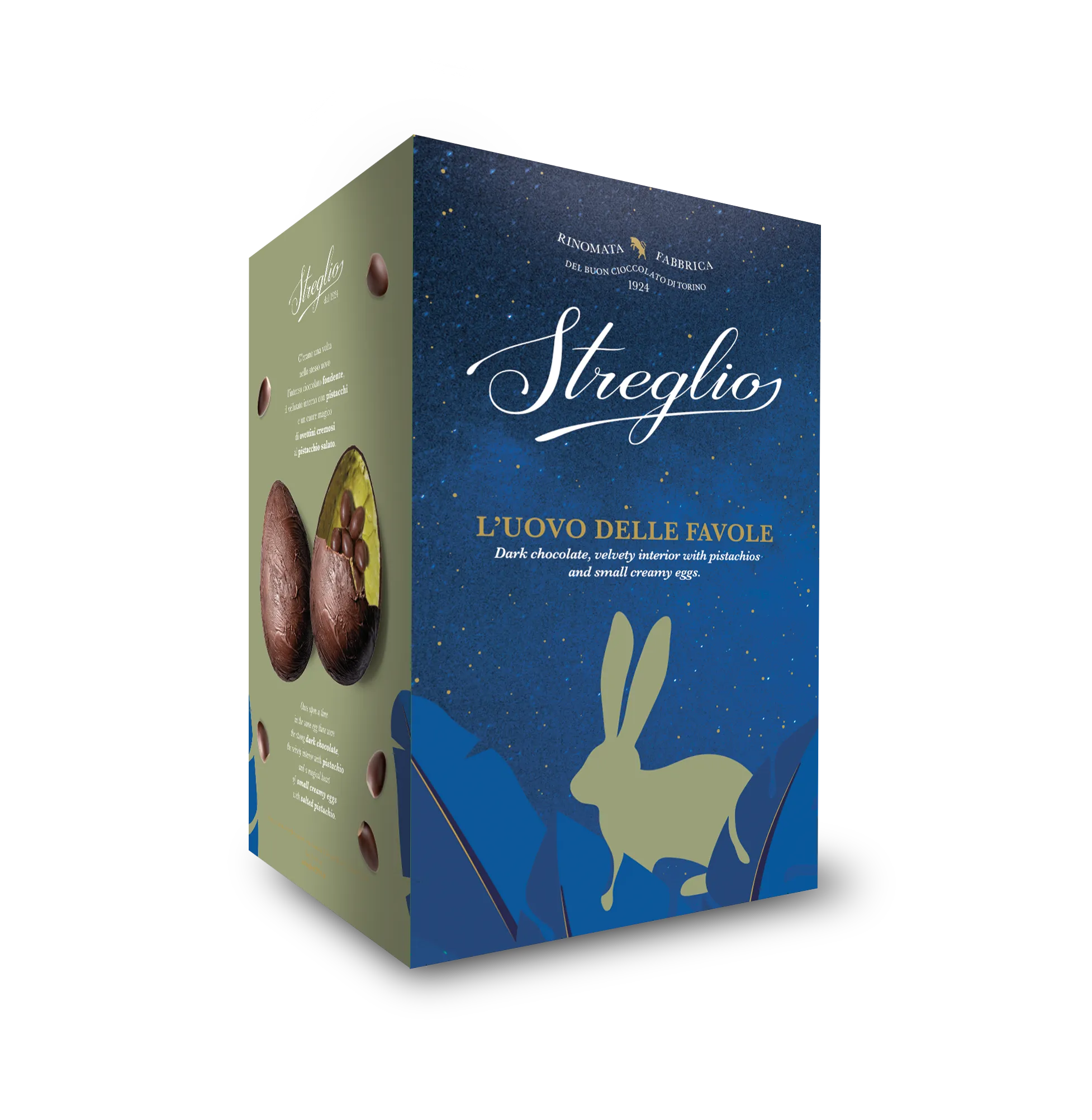 L’UOVO DELLE FAVOLE FONDENTE E PISTACCHIO - 630G