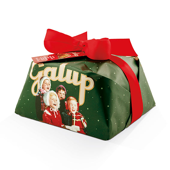 Panettone con gocce di cioccolato fondente, farcito Pistacchio 900g