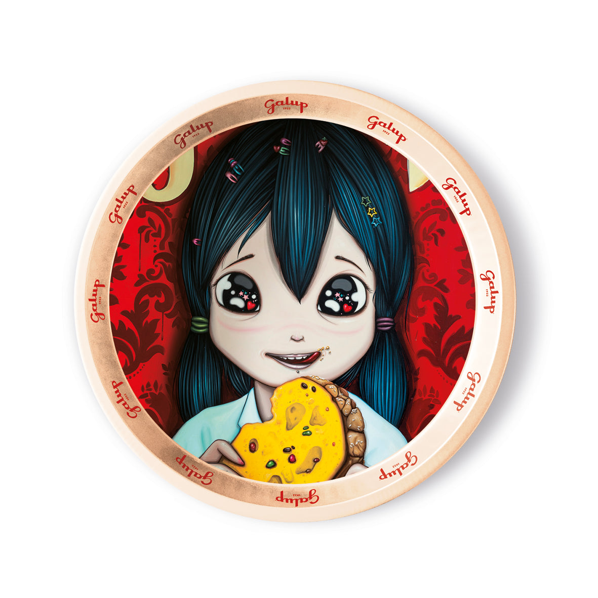 VASSOIO IN LATTA ORO BIMBA FERRIGNO