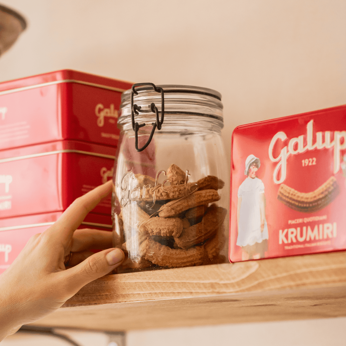 Biscotti Krumiri in latta 250g - Galup® Store Ufficiale